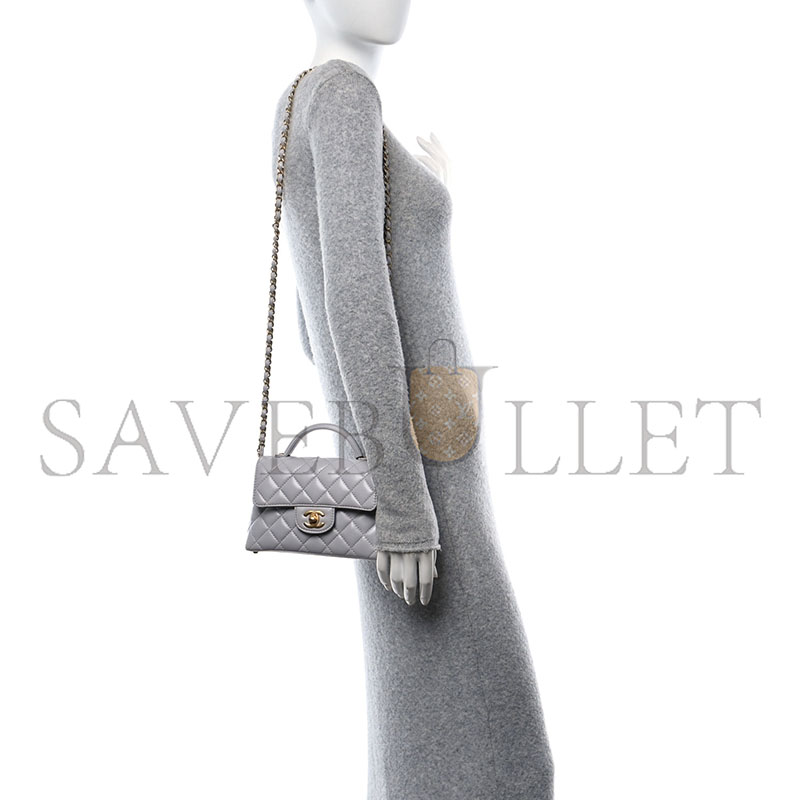 CHANEL TOP HANDLE FLAP BAG AS3467 (20*14*6cm)